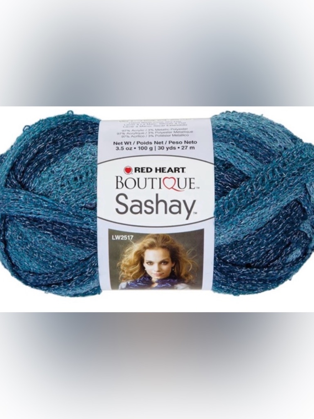 Red Heart Boutique Sashay Sequins Yarn - JIVE